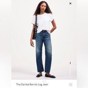 Madewell The Darted Barrel Jean